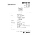 Sony CPD-L150 Service Manual