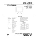 Sony CPD-L181A Service Manual