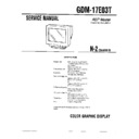 Sony GDM-17E03T Service Manual