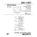 Sony GDM-17E21 Service Manual