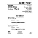 Sony GDM-17SE2T (serv.man3) Service Manual