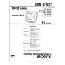 Sony GDM-17SE2T Service Manual