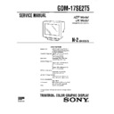 Sony GDM-17SE2T5 Service Manual