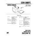 Sony GDM-2000TC Service Manual