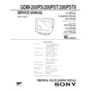Sony GDM-200PS, GDM-200PST, GDM-200PST9 Service Manual