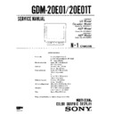 gdm-20e01, gdm-20e01t service manual