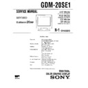 Sony GDM-20SE1 (serv.man2) Service Manual