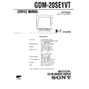Sony GDM-20SE1VT Service Manual