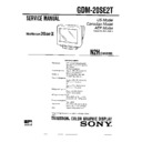 Sony GDM-20SE2T Service Manual