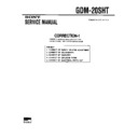 Sony GDM-20SHT (serv.man2) Service Manual