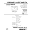 Sony GDM-400PS, GDM-400PST, GDM-400PST9 Service Manual
