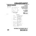 Sony GDM-400PS, GDM-400PST (serv.man2) Service Manual