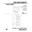 Sony GDM-400PS, GDM-400PST Service Manual