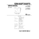 Sony GDM-5002PT, GDM-5002PT9 Service Manual