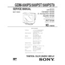 Sony GDM-500PS, GDM-500PST, GDM-500PST9 Service Manual