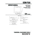 Sony GDM-F520 (serv.man2) Service Manual