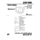 Sony GDM-W900 Service Manual