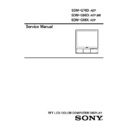 Sony SDM-G96D, SDM-G96X Service Manual