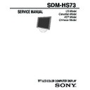 Sony SDM-HS73 (serv.man2) Service Manual