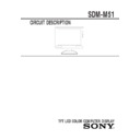 Sony SDM-M51 (serv.man3) Service Manual