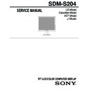 sdm-s204 service manual