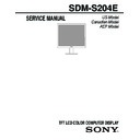 Sony SDM-S204E Service Manual