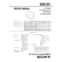 sdm-s51 service manual