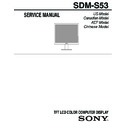 Sony SDM-S53 Service Manual
