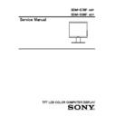 Sony SDM-S76F Service Manual