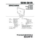 Sony SDM-S81R Service Manual