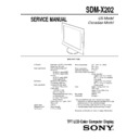 Sony SDM-X202 Service Manual