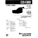 Sony CCD-F380E Service Manual