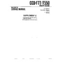 Sony CCD-F550, CCD-F77 Service Manual