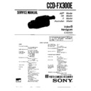 Sony CCD-FX300E Service Manual