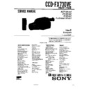 Sony CCD-FX730VE, CCD-FX830VE Service Manual