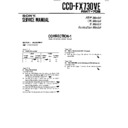 Sony CCD-FX730VE Service Manual
