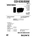 Sony CCD-SC65, CCD-SC65E Service Manual