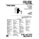 Sony CCD-SC8E Service Manual