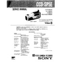 Sony CCD-SP5E (serv.man3) Service Manual