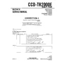Sony CCD-TR2000E (serv.man5) Service Manual