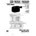 Sony CCD-TR202E, CCD-TR202EA, CCD-TR202EP Service Manual