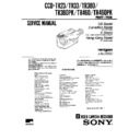Sony CCD-TR23, CCD-TR33, CCD-TR380, CCD-TR380PK, CCD-TR460, CCD-TR460PK Service Manual
