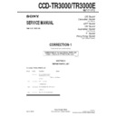 Sony CCD-TR3000, CCD-TR3000E (serv.man4) Service Manual