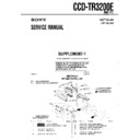 Sony CCD-TR3200E (serv.man2) Service Manual