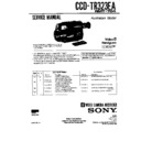 Sony CCD-TR323EA Service Manual