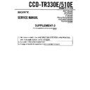 Sony CCD-TR330E, CCD-TR510E (serv.man4) Service Manual