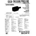 Sony CCD-TR330E, CCD-TR510E Service Manual