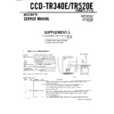 Sony CCD-TR340E, CCD-TR520E Service Manual