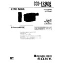 Sony CCD-TR360E Service Manual