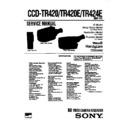 Sony CCD-TR410E, CCD-TR420, CCD-TR420E, CCD-TR424E Service Manual